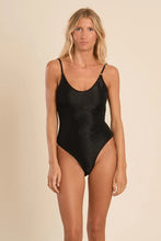 Load image into Gallery viewer, Ribbed One Piece Swimsuit - Black (TMB226EE)

