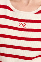 Load image into Gallery viewer, Striped Ribbed Tank - White (Style: LAL670EE)
