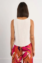 Load image into Gallery viewer, Cotton Tie Top - Off White (Style #GL721EE)

