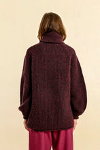 Load image into Gallery viewer, Balloon Sleeve Sweater - Dark Red
