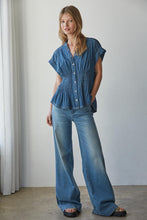 Load image into Gallery viewer, Monaco Denim Top - Med Denim (Style #L9152)

