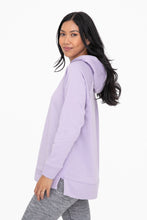 Load image into Gallery viewer, Side Zip Pullover Hoodie -Lilac

