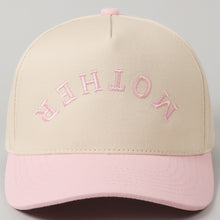 Load image into Gallery viewer, &quot;MOTHER&quot; Trucker Cap - Cream/Black - Cream/Lt. Pink - Cream/Sage

