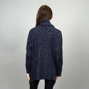 Naheed Crossover Cardigan - Navy Twist