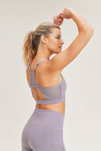 Load image into Gallery viewer, Cut Out Mesh Racerback Sports Bra - Ocean or Nirvana
