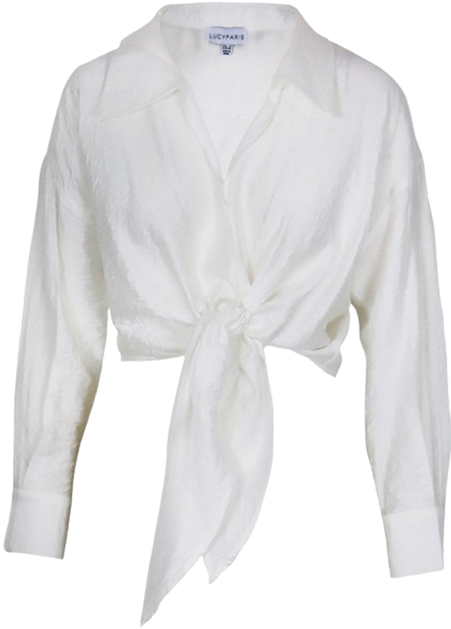 Otis Tie Blouse - White