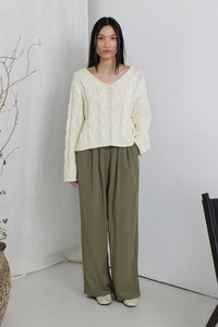 Rory Pants - Olive (Shown in Bone)