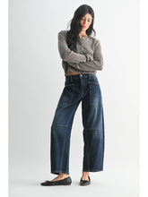 Load image into Gallery viewer, Patch Pocket Barrel Jeans - Dark Denim
