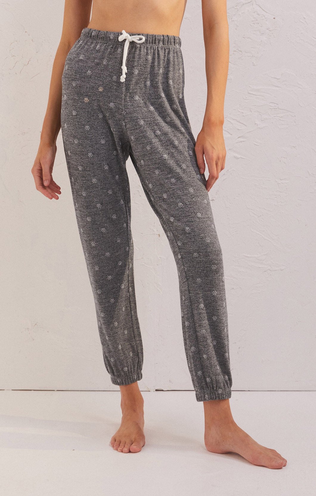 Classic Paw Jogger - Paw Print on Charcoal