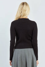 Load image into Gallery viewer, Rose Detail Sweater - Black

