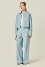 Load image into Gallery viewer, Cropped Denim Shirt - Light Denim (Style: SS2031T)
