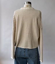 Load image into Gallery viewer, Piper Cardigan - Mini Stripe Cream/Beige
