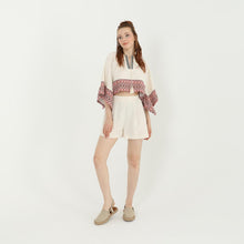 Load image into Gallery viewer, High Waist Pleated Shorts - Ecru
