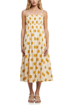 Load image into Gallery viewer, Polka Dot Midi Dress - Ivory / Yellow
