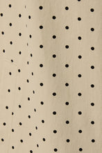 Load image into Gallery viewer, Polka Dot Denim Coat - Taupe w/ Black Dots
