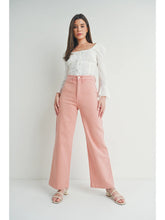 Load image into Gallery viewer, Daphne Wide Leg Trouser Jeans -Poppy
