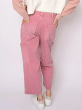 Load image into Gallery viewer, Julie Stretch Cargo Jeans - Petal Pink - Ivy Green (Style: 43W033SO)
