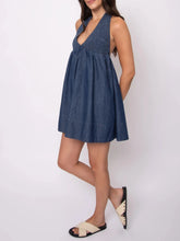 Load image into Gallery viewer, Karie Denim Mini Dress - Black (Style #57WD0684SO)
