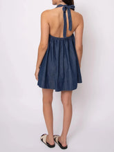 Load image into Gallery viewer, Karie Denim Mini Dress - Black (Style #57WD0684SO)

