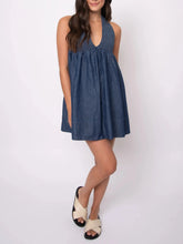 Load image into Gallery viewer, Karie Denim Mini Dress - Black (Style #57WD0684SO)
