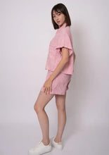 Load image into Gallery viewer, Linda Linen Soutache Shirt - Pink (Style: 57W160SO)
