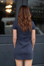 Load image into Gallery viewer, Varly Scuba Mini Dress - Sea Blue (Style: 57TD196SO)
