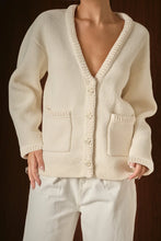 Load image into Gallery viewer, Floral BUtton Down Cardigan - Cream (Style: AY1041J)
