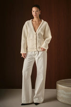 Load image into Gallery viewer, Floral BUtton Down Cardigan - Cream (Style: AY1041J)
