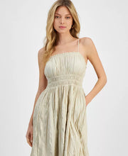 Load image into Gallery viewer, Rosalie Smocked Midi Dress - Stone
