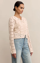 Load image into Gallery viewer, Rosalyn Diamond Cardigan Sweater - Black or Crystal

