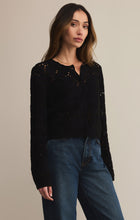 Load image into Gallery viewer, Rosalyn Diamond Cardigan Sweater - Black or Crystal
