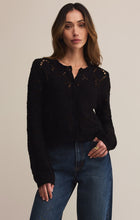 Load image into Gallery viewer, Rosalyn Diamond Cardigan Sweater - Black or Crystal
