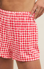 Load image into Gallery viewer, Rosie Gingham Shorts - Kiss Me Red
