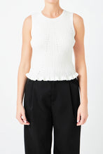 Load image into Gallery viewer, Frill Detail Tank - Ivory
