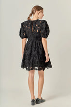 Load image into Gallery viewer, Floral Embellished Mini Dress - Black (Style #SS1017D)
