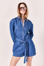 Load image into Gallery viewer, Mystic Denim Romper - Med Denim (Style: SS1024P)
