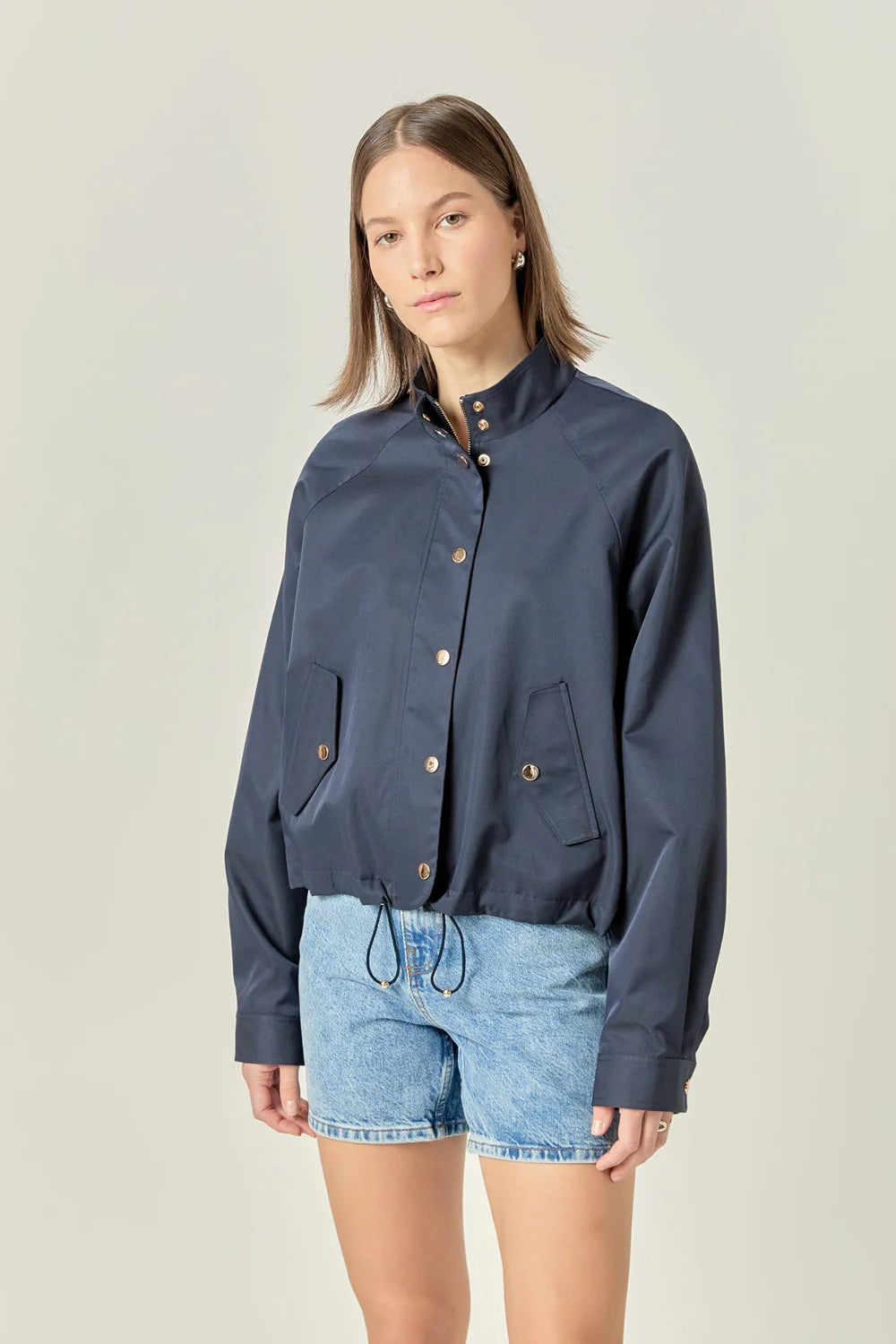 Lightweight Bomber Jacket - Navy (Style #SS1100J)