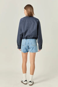 Lightweight Bomber Jacket - Navy (Style #SS1100J)