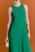 Load image into Gallery viewer, Gwyneth Pleated Knit Dress - Green (Style #SS1173D)
