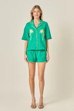 Load image into Gallery viewer, Colette Tropical Shorts - Green (SS1290P)

