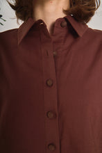 Load image into Gallery viewer, Linen Laced Shirt - Chocolate (SS1659T)
