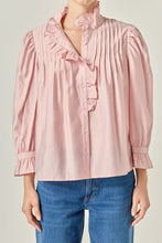 Load image into Gallery viewer, Carmen Ruffle Detail Blouse - Pink

