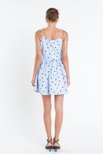 Load image into Gallery viewer, Polka Dot Mini Dress - Blue Multi
