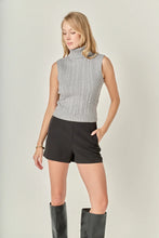 Load image into Gallery viewer, Cable Mock Neck Sweater - Grey (SS616T)
