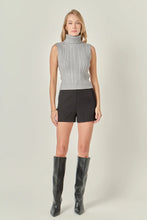 Load image into Gallery viewer, Cable Mock Neck Sweater - Grey (SS616T)
