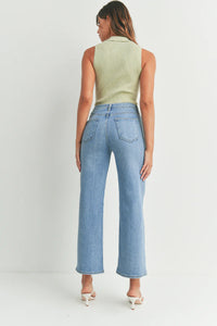 Slim Wide Leg Jeans - Medium Denim (BP239J) 