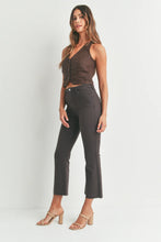 Load image into Gallery viewer, Sandy Cropped Kick Flare Jeans - Medium - Light - French Roast
