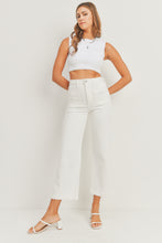 Load image into Gallery viewer, Patch Pocket Wide Leg Jeans - Off White
