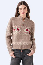 Load image into Gallery viewer, Nayeli Cardigan - Beige/Cream/Brown/Red (Style: #77S8414S)
