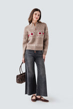 Load image into Gallery viewer, Nayeli Cardigan - Beige/Cream/Brown/Red (Style: #77S8414S)
